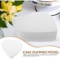 thumbnail image 3 of SEWACC 2pcs Heart Shaped Cake Dummies 8inch Foam Cake Dummies Cake Decorating Foam Cake Models Cake Modeling for Valentine s Day Wedding Birthday Party, 3 of 8