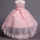 thumbnail image 3 of Vestido de niña con cola de encaje y tutú para banquetes y actuaciones, 3 of 6