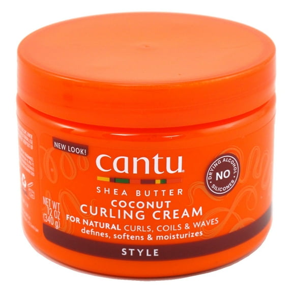 Cantu Shea Butter Coconut Curling Cream 12oz Jar (Pack of 3)