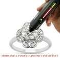 thumbnail image 7 of 1 1/10 ct. t.w Center 6.5MM Round Cut Lab Created Moissanite Diamond Solitaire Halo Engagement Ring For Women In 14K Solid White Gold (G-H Color, VVS1 Clarity, 1.10 Cttw)-4.5, 7 of 7