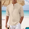 thumbnail image 2 of Afdoent Men's Shirts Male Casual Slim Fit Stand Collar With Chest Pocket For Everyday Wear Classic Fit, 2 of 9