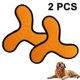 thumbnail image 1 of Juguete Frisbee para perros, 2 uds., tela Oxford, triángulo, resistente a mordeduras, juguete Frisbee para mascotas, entrenamiento naranja, disco volador, juguete para lanzar perros pequeños y medianos MFZFUKR 220644-1, 1 of 8