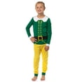 thumbnail image 3 of Elf Holiday Classic Movie Boy's Buddy The Elf Tight Fit Long Sleeve Long Pant Loungewear Sleep Pajama Set, 3 of 7