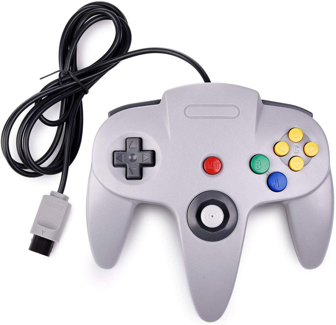 Wiresmith Classic Nintendo N64 Joystick Game Pad Controller Grey