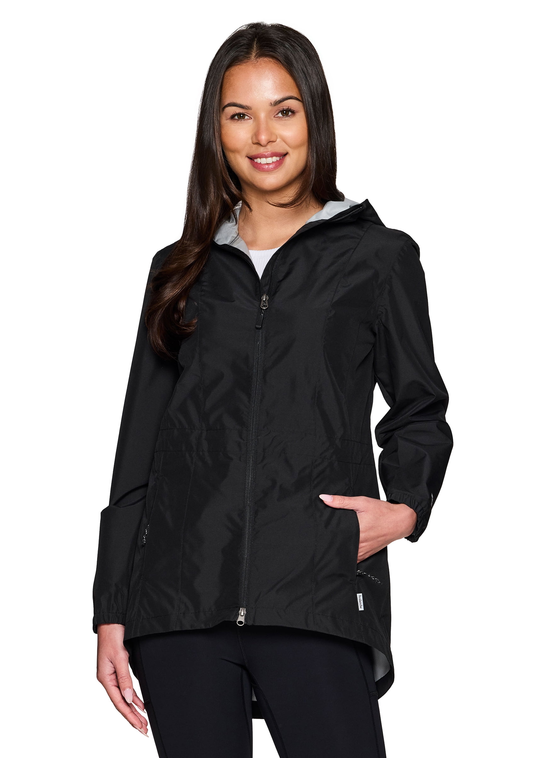Avalanche Women's Lightweight Ripstop Rain Jacket With Zipper Pockets ...