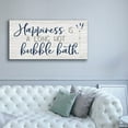 thumbnail image 4 of Epic Graffiti 'Happiness Is A Long Hot Bubble Bath'  by Susie Boyer Canvas Wall Art, 60" x 30", 4 of 8