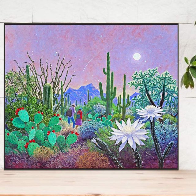 5D DIY completo redondo taladro diamante pintura al aire libre caminar kit decoración del hogar JShteea El nuevo