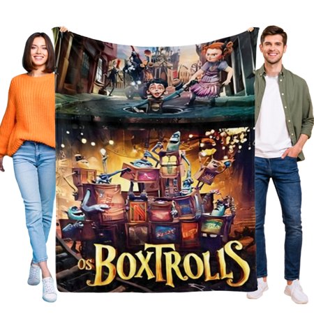 The Boxtrolls blanket this soft durable flannel blanket Ideal for home or outdoors.it offers cozy warmth and easy maintenance with star appeal 39 x 59-inch(100×150cm)