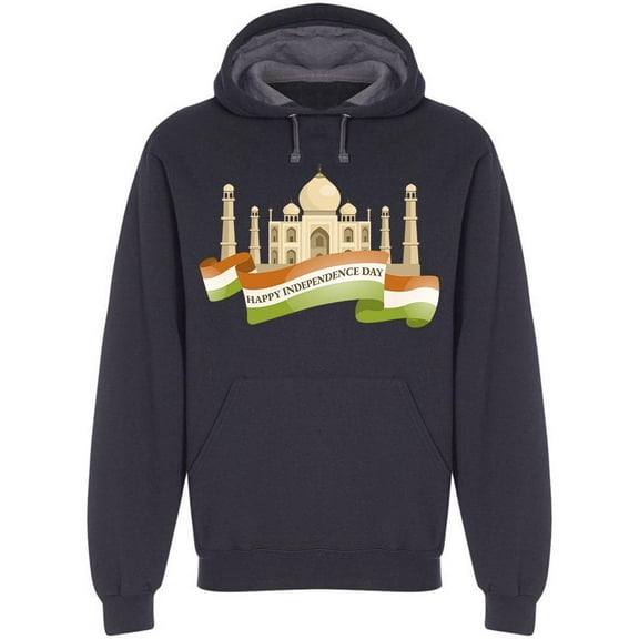Happy Independence Day W/Ribbon Hoodie Men -Image by Shutterstock Men Hoodie, Male Large