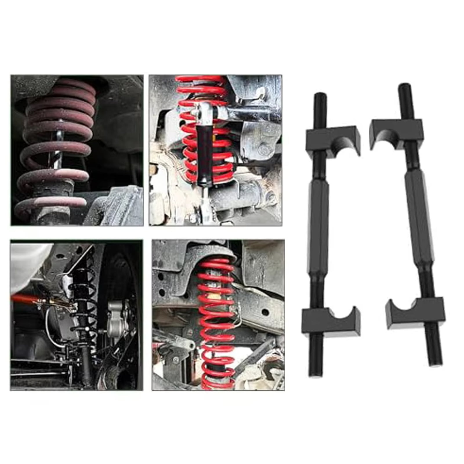 Coil Spring Compressor Tool, Heavy Duty Strut Spring Compressor Claw Type Shock Absorber Removal Tool for Car and Motorcycle Suspension Repair, Carbon Steel Automotive Maintenance Tool Kit