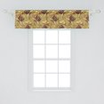 thumbnail image 2 of Ambesonne Western Window Valance, Vintage Hats and Boots, 54" X 12", Khaki Dark Brown Scarlet, 2 of 3