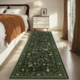 thumbnail image 4 of FairOnly Dark Green Runner Rug for Hallway Machine Washable 2'x6' Non Slip Stain Resistant Runner Mat for Entryway Laundry, 4 of 8