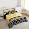 thumbnail image 3 of Feelyou Hippie Boho Damask Full Size Comforter Sets, Retro Bohemian Bedding Sets, 3 Pieces, 3 of 8