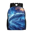 thumbnail image 1 of Disketp Beautiful Ocean Dolphin Mochila Unisex de Apertura Lateral Completa, Mochila para Laptop para Escuela, Trabajo y Viajes, 1 of 8