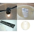 thumbnail image 3 of Asian Import Store Distribution 16 in. White Irregular Ribbing Paper Lantern, 3 of 5