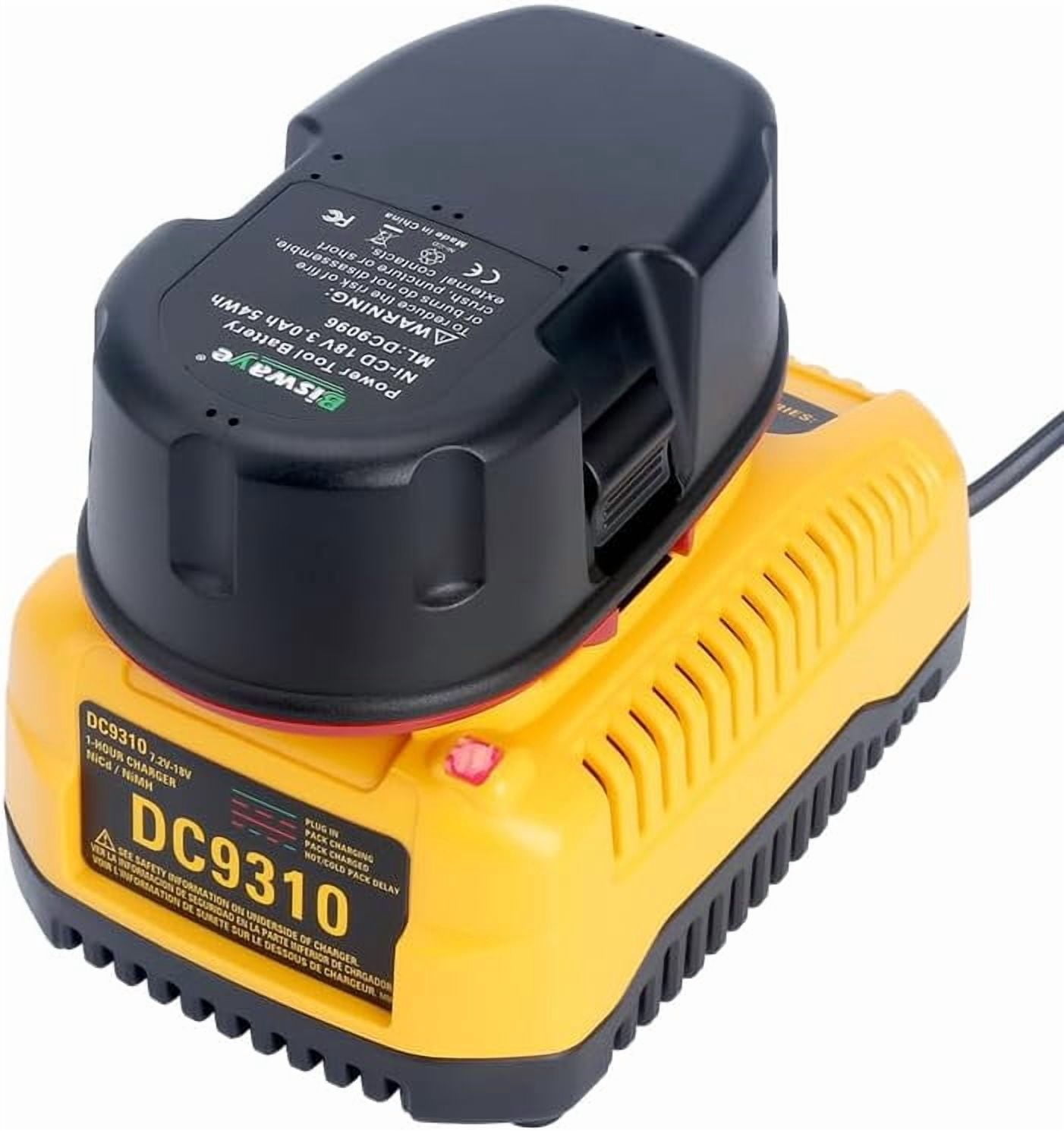 DC9310 Charger Compatible with DeWalt 18V NiCad NiMh DC9096 DC9098 DC9099 DW9099 DW9072 DW9057 DW9091 DW9094 DC9071 DW9062 DC9091 Power Tool Battery Charger