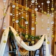 thumbnail image 3 of Guirnalda de papel con estrellas brillantes de 4 m y 13 pies con estrellas brillantes para decoraciones de Ramadán plata dorada, 3 of 8