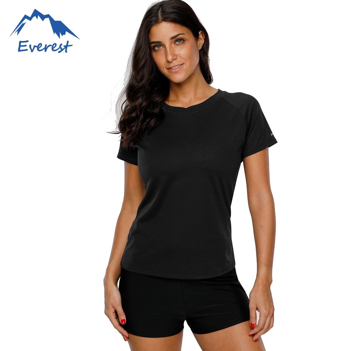 plus size swim tee and shorts