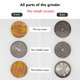 thumbnail image 2 of Molino de Especias KINGTOP Grano de Madera Marrón 7.5 cm, 2 of 8