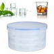 thumbnail image 5 of Bandeja para cubitos de hielo, moldes de rejilla para hielo redondos de silicona Flexible, molde para hacer hielo, características de vanguardia, 5 of 13