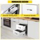 thumbnail image 4 of Cajón de Cocina Exterior, Acero Inoxidable, Acceso para BBQ, Para Isla de Cocina y BBQ, 1 Cajón, 30x23x10 Pulgadas, 4 of 7