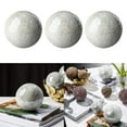 thumbnail image 4 of Orbes decorativos para cuencos y jarrones Cuencos (juego de 3) Esferas de mosaico de vidrio Bolas Blanco plateado, 4 of 9