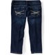 thumbnail image 2 of Aeropostale Jeans de ajuste regular de mezclilla con lavado oscuro para mujer, Azul, 0, 2 of 2