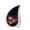 Frog-4, variant on VALERASH Frog Teardrop Urn – Large Black Cremation Urns for Human Ashes Adult Male - Flower Urns for Human Ashes- 10 Inch