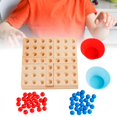 thumbnail image 1 of Juego de mesa clásico Gobang para 2 jugadores, juego de entrenamiento de inteligencia para , juego de tablero de ajedrez de viaje portátil hecho Baoblaze Rompecabezas Gobang, 1 of 8