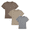 style 1, variant on Women’s 3 Pack Cotton T-Shirts Crew Neck Basic Summer Casual Shirts Holiday Tops