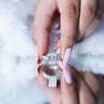 thumbnail image 6 of Rosec Jewels IGI Certified Lab Grown Diamond 3 Carat Engagement Ring - Emerald Cut Diamond Ring (E-VS1 Quality) - with Jewelry Box, 925 Sterling Silver, US 4.00, 6 of 9