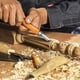 thumbnail image 4 of Juego de 12 herramientas para grabado de madera, herramienta para tallar madera, cincel de madera profesional hecho a mano para principiantes, grabadores y artistas, 4 of 5