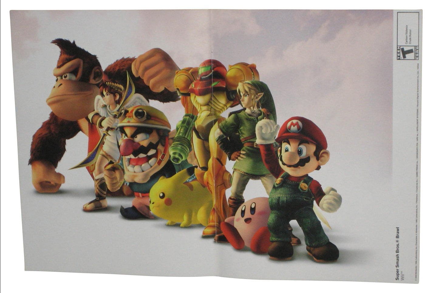 Super Smash Bros. Brawl Wii Club Nintendo VIP Promo Flyer AD Point Card