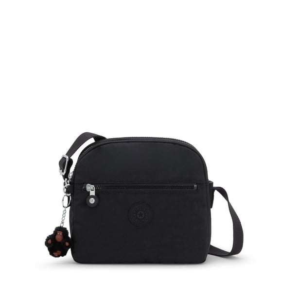 Kipling WomenAs Keefe crossbody Lightweight Everyday Purse Nylon Shoulder Bag Black Tonal