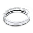thumbnail image 2 of Ladies Thin 14K Designer Natural 0.6 Ctw Diamond Engagement Ring Band (White Gold Size 6.5), 2 of 3