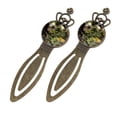 thumbnail image 2 of Map section Vintage Copper Crown-Shaped Bookmarks: Stainless Steel Book Accessories, Gift for Book Lovers - Set of 2, 2 of 5
