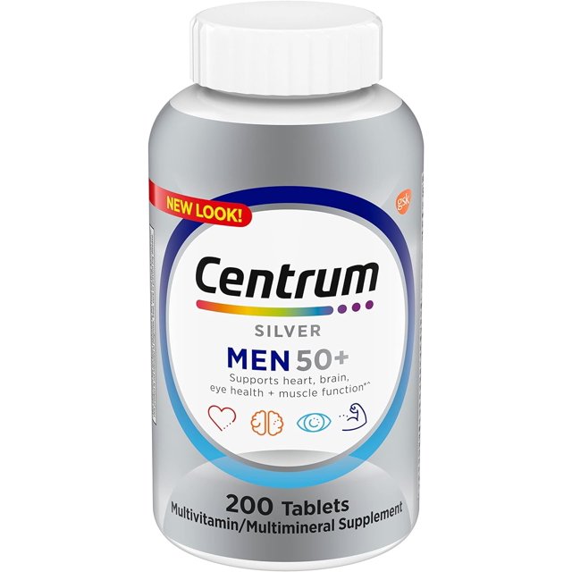 Multivitamin Centrum Silver para hombres de 50 o más de 200 comprimidos