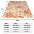 thumbnail image 3 of Retro Floral Hippie Summer Groovy Flower Blanket Boho Summer Valentine Day Mom Gifts for Girls Women Soft Flannel Throw Blanket for Bed Home Sofa Decor 60"X50", 3 of 6