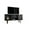 Black, variant on Liberty 53.14" Mid-Century Modern TV Stand with 5 Shelves and 1 Door  with Solid Wood Legs