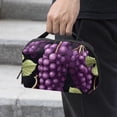 thumbnail image 2 of Grape Waterproof Oxford Cloth Hard Drive Case Organizer for Electronic Gadgets - Charger Case, Travel Organizer, Cord Organizer Travel Small, Appliance Cord Organizer - 5.9x9.44x3.14 in, 2 of 6