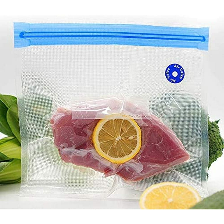 5Pcs Vacuum Sealer Bags Food Grade Large Capacity PE Meat