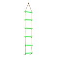 thumbnail image 1 of Equipo de ejercicio de juguete de escalera de escalada de cuerda para niños de seis secciones de plástico para exteriores (verde), 1 of 8