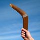 thumbnail image 1 of Boomerang de madera vintage en forma de V con estampado de canguro para jugar al aire libre, 35 cm ZefeiWu 8390615423113, 1 of 1