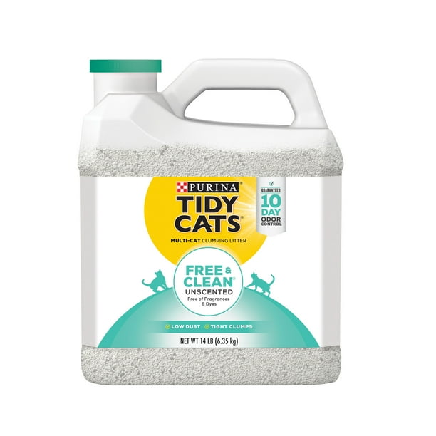 Purina Tidy Cats Clumping Cat Litter, Free & Clean Unscented Multi Cat