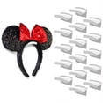 thumbnail image 1 of Modern JP Adhesive Hooks for Disney Ears, 16 Hooks, White, Minimalist Disney Ear Holder, 1 of 8
