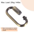 thumbnail image 3 of Unique Bargains 4mm Oval Shape Quick Link Screw Lock Chain Connector Bronze 10 Pack, 3 of 5
