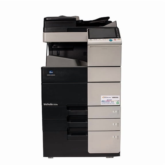 Konica Minolta Bizhub C454 A3 Color Laser Multifunction Copier – 45 ppm, Copy/Print/Scan, Auto Duplex, Network, 2 Trays   Cabinet