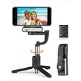 thumbnail image 1 of hohem iSteady Q Gimbal Stabilizer for Smartphone, 1 Axis Selfie Stick Tripod with Face Tracking, 360° Rotation, 4 in 1 Portable Phone Tripod w/Extendable Stick for iPhone 14/Android Video Recording, 1 of 5