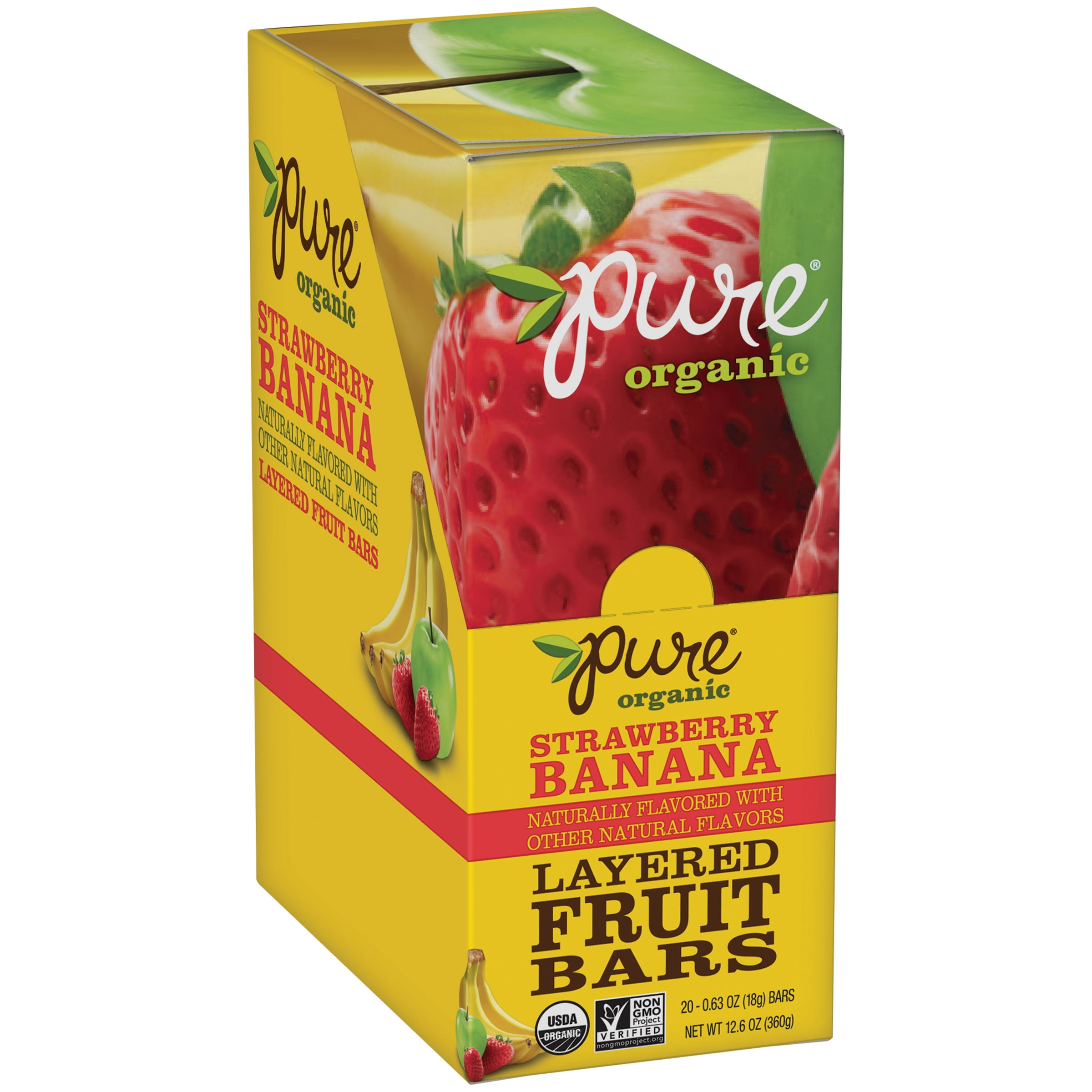 Pure® Organic Strawberry Banana Layered Fruit Bars 200.63 oz. Bars