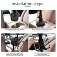 thumbnail image 7 of ABS Material Waterproof Car Cup Holder Mount for Tablets and Phones, Heavy Duty Expandable Base for Auto Vehicles, 7 of 7